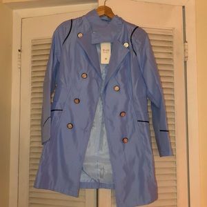 Pea coat, light blue, lightweight - size M